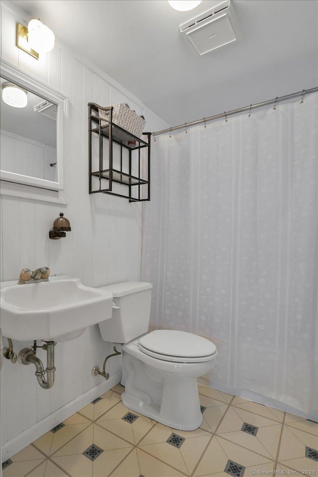 124 Deepwood Dr, Hebron, CT 06231 - bathroom featuring toilet, tile patterned flooring, and a sink