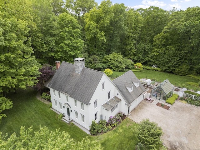 7 Shelter Rock Rd, East Haddam, CT 06423 - aerial view of property and surrounding area with a forest