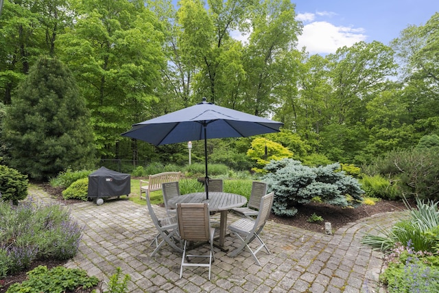 7 Shelter Rock Rd, East Haddam, CT 06423 - view of patio featuring outdoor dining area and grilling area