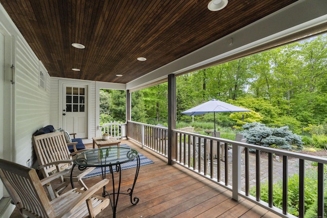 7 Shelter Rock Rd, East Haddam, CT 06423 - view of deck