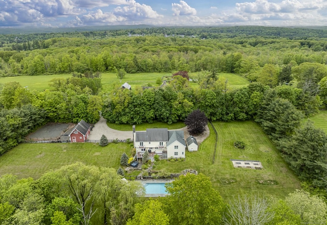 168 Fern Ave, Litchfield, CT 06759 - view of subject property with a pool and a forest