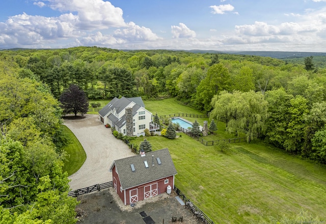 168 Fern Ave, Litchfield, CT 06759 - aerial view of property and surrounding area with a forest