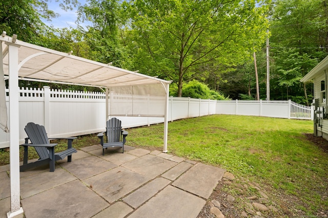 19 Old Acres Rd, East Haddam, CT 06469 - view of yard with a patio and a pergola