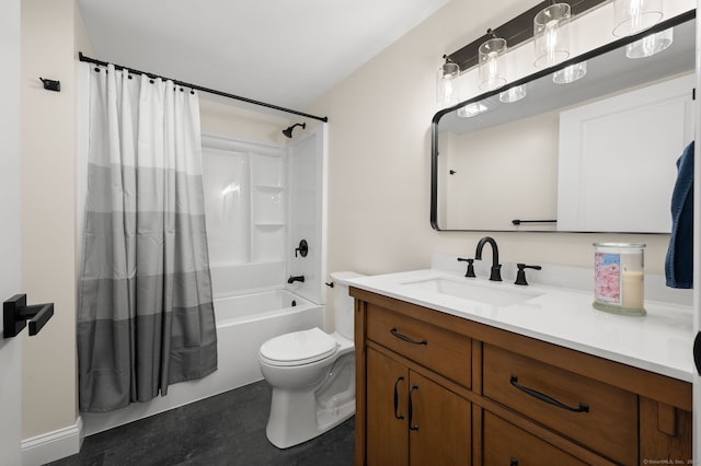 19 Old Acres Rd, East Haddam, CT 06469 - full bathroom featuring vanity, toilet, and shower / bathtub combination with curtain
