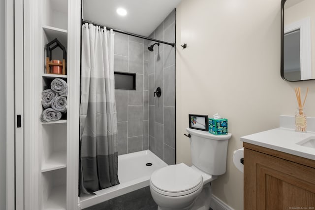 19 Old Acres Rd, East Haddam, CT 06469 - full bath with vanity, toilet, and tiled shower