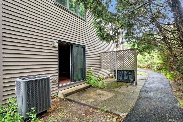 489 Wolcott St Apt 42, Bristol, CT 06010 - view of patio / terrace with central air condition unit
