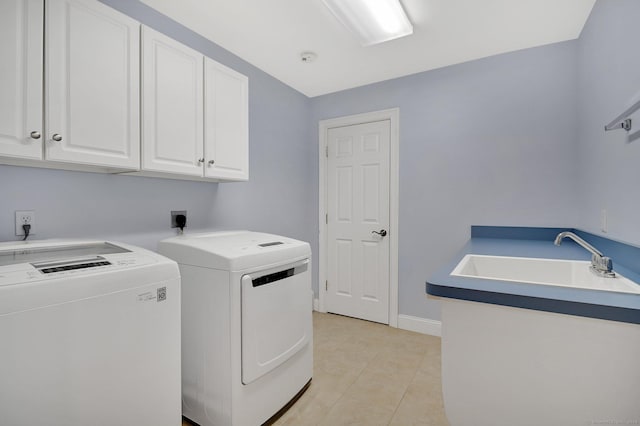 5 Jonathan Dr, Ellington, CT 06029 - washroom with cabinet space, washing machine and clothes dryer, light tile patterned flooring, and baseboards