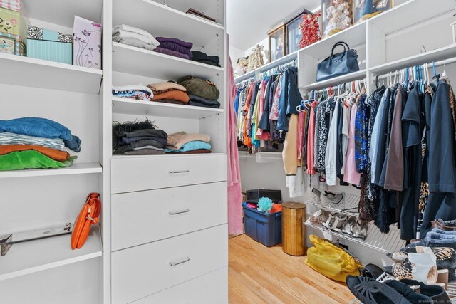 192 Rosewood Ln Unit 192, Berlin, CT 06037 - walk in closet featuring wood finished floors