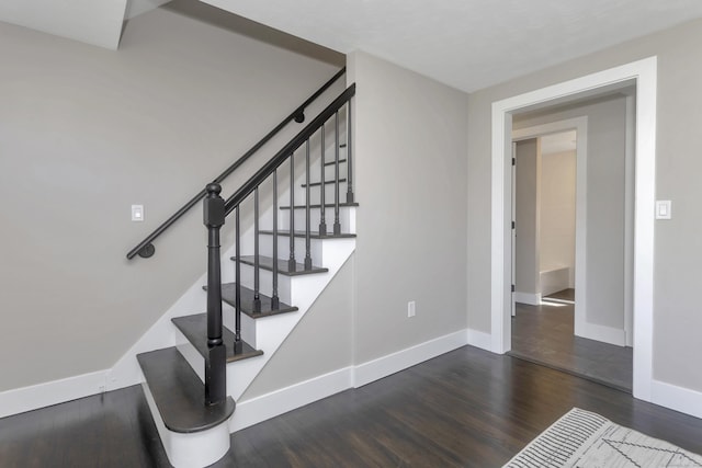 37 Litchfield Dr, Enfield, CT 06082 - stairs with wood finished floors and baseboards