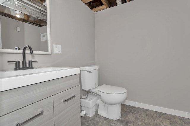 37 Litchfield Dr, Enfield, CT 06082 - half bath featuring toilet, vanity, and baseboards