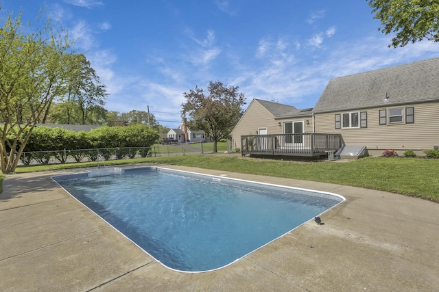 37 Litchfield Dr, Enfield, CT 06082 - view of swimming pool with a deck