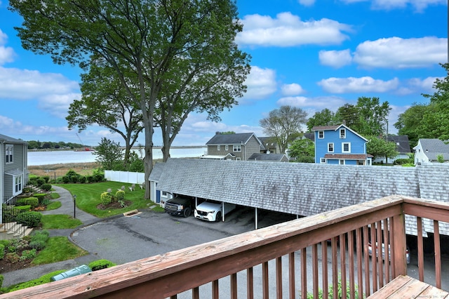 107 Ferry Ct Unit 107, Stratford, CT 06615 - wooden terrace featuring a water view and a residential view