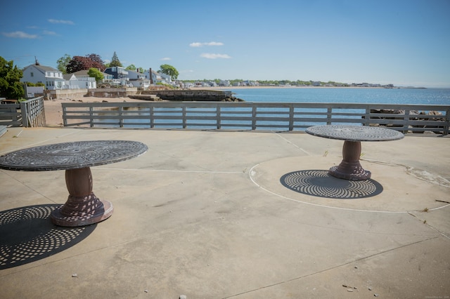28 Morgan Ter, East Haven, CT 06512 - view of patio / terrace featuring a water view
