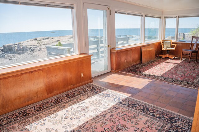 28 Morgan Ter, East Haven, CT 06512 - sunroom / solarium featuring a water view