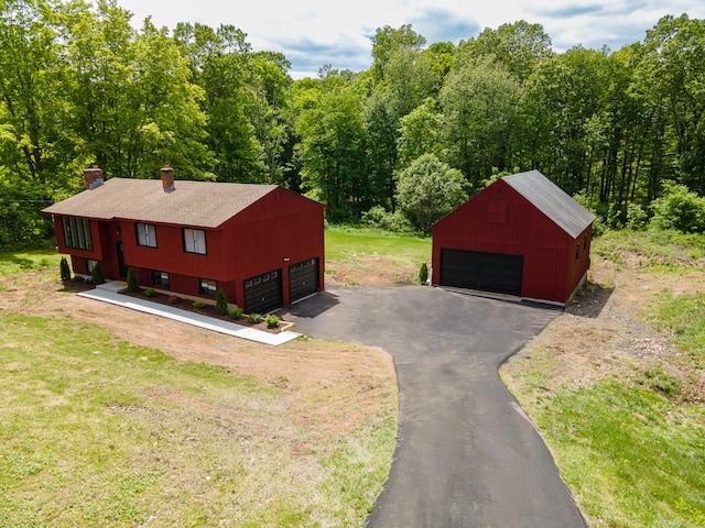 62 Wheeler Hill Dr, Durham, CT 06422 - view from above of property featuring a forest