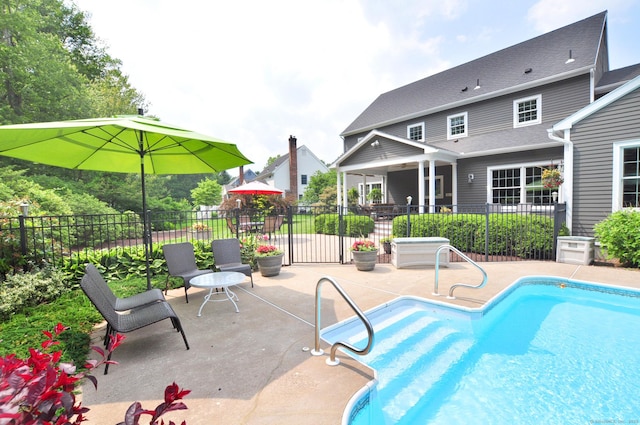 151 Oakridge, Farmington, CT 06085 - view of pool with a patio area