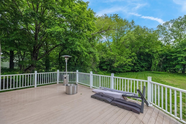 1190 Peck Ln, Cheshire, CT 06410 - wooden terrace with a lawn