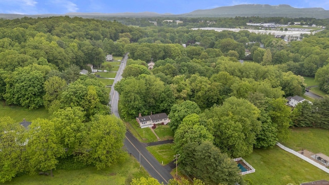 1190 Peck Ln, Cheshire, CT 06410 - aerial view of property's location featuring a mountainous background and a forest