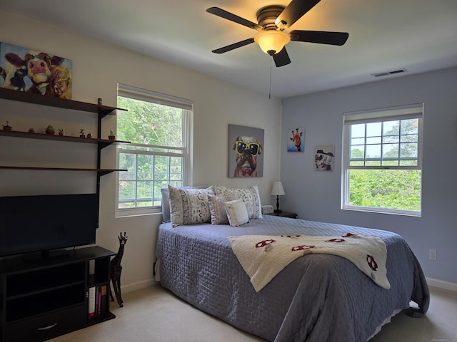 141 Grove St, Shelton, CT 06484 - bedroom with carpet flooring, multiple windows, and a ceiling fan