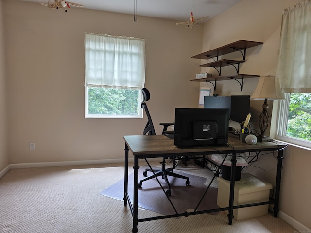 141 Grove St, Shelton, CT 06484 - carpeted home office featuring baseboards