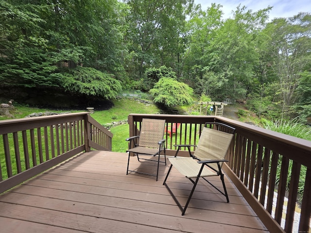141 Grove St, Shelton, CT 06484 - deck with a yard