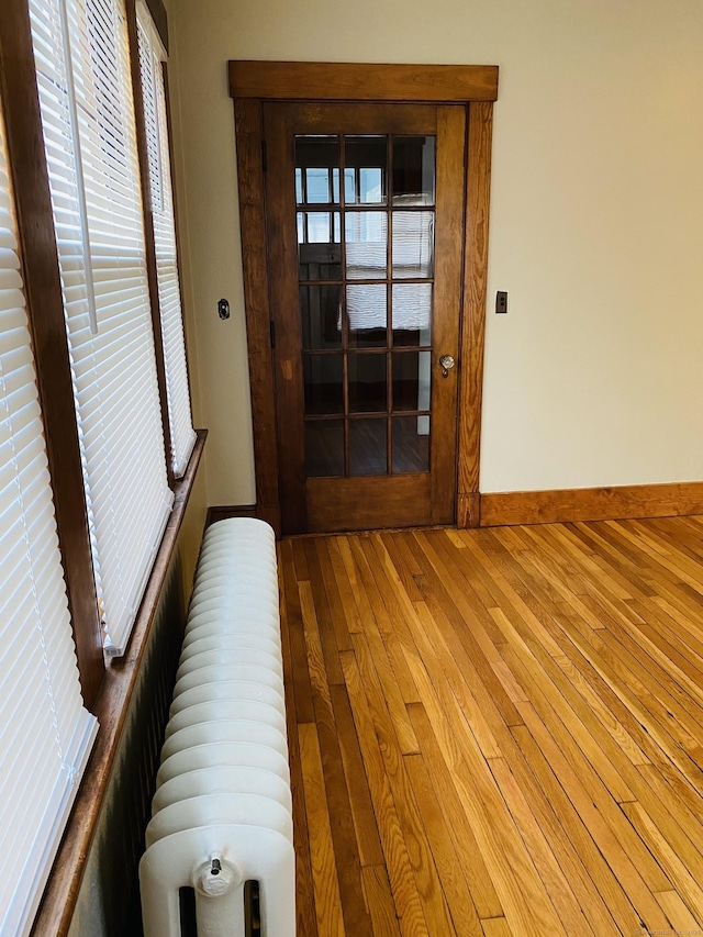 404 Center St, West Haven, CT 06516 - hallway featuring hardwood / wood-style flooring and baseboards