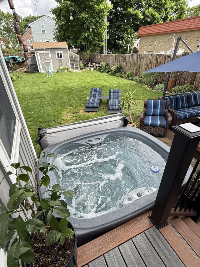 311 Captain Thomas Blvd, West Haven, CT 06516 - deck featuring an outdoor hot tub