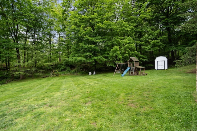104 Cheesespring Rd, Wilton, CT 06897 - view of green lawn featuring a playground