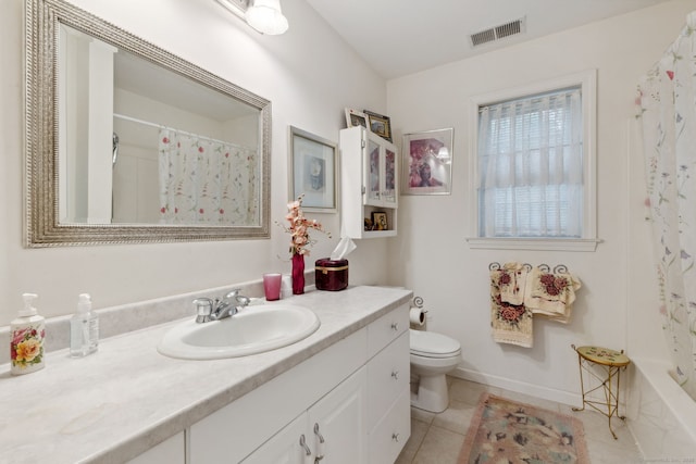 63 Old Cider Mill Rd, Southington, CT 06489 - bathroom featuring vanity, toilet, and tile patterned floors
