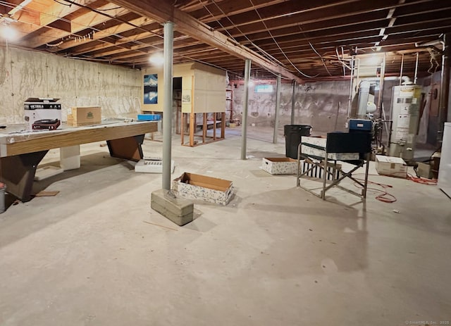 100 Arcadia Ave, Stratford, CT 06614 - unfinished below grade area featuring gas water heater