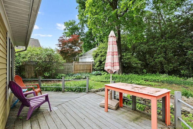 33 Bellevue Pl, Middletown, CT 06457 - view of wooden terrace