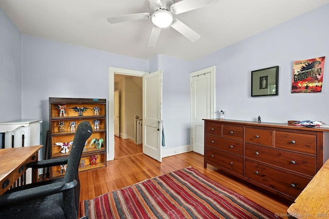 33 Bellevue Pl, Middletown, CT 06457 - office space featuring light wood-style floors, ceiling fan, and baseboards