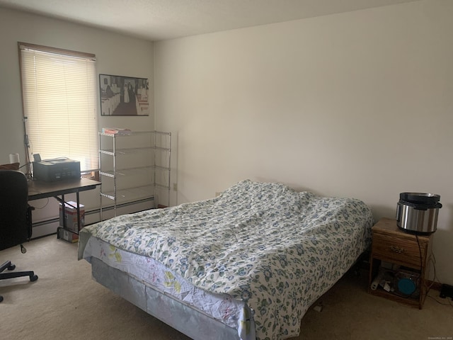 58 Amanda Cir, Windsor, CT 06095 - bedroom with carpet flooring, an office area, and baseboard heating