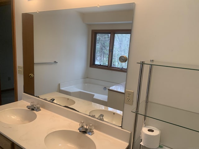 58 Amanda Cir, Windsor, CT 06095 - full bathroom featuring a garden tub and double vanity