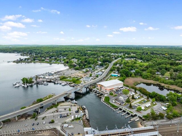 8 Wadsworth Ln, Waterford, CT 06385 - aerial view of a nearby body of water and a forest