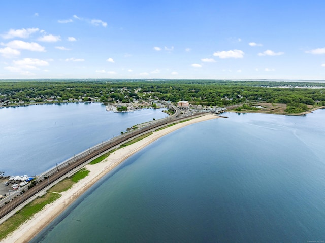8 Wadsworth Ln, Waterford, CT 06385 - drone / aerial view of a nearby body of water and a forest
