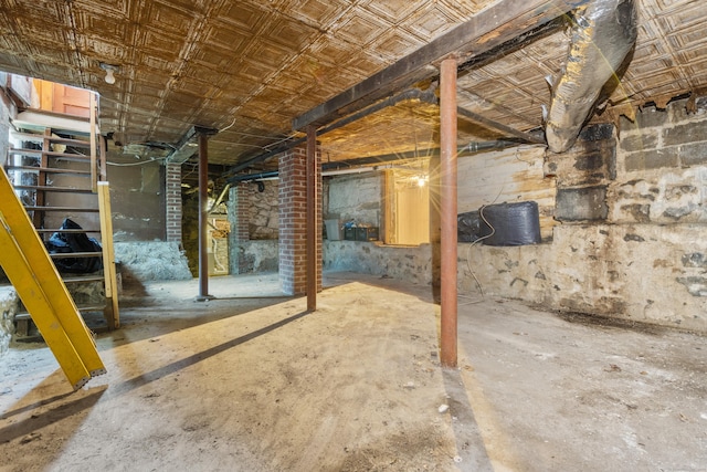19 Elm St, Ansonia, CT 06401 - view of unfinished below grade area