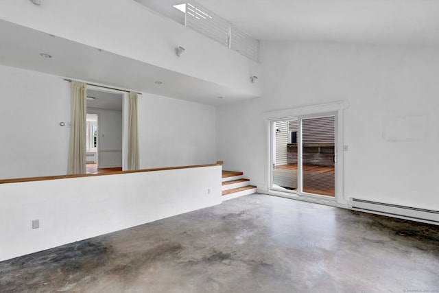 1815 Asylum Ave, West Hartford, CT 06117 - empty room featuring concrete flooring and stairs