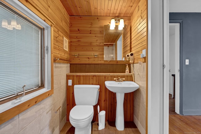 1815 Asylum Ave, West Hartford, CT 06117 - bathroom featuring wooden walls and wood finished floors