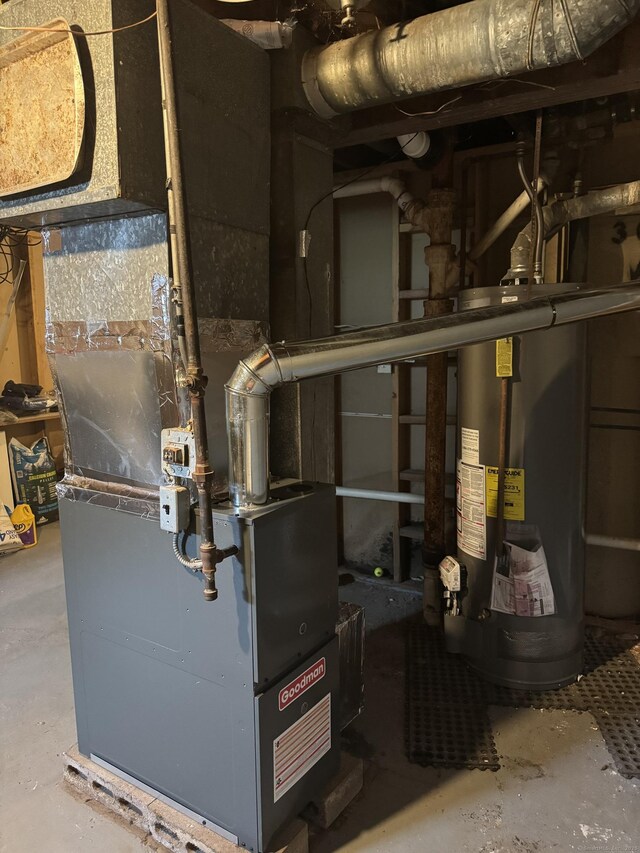 256 Alexander Rd, New Britain, CT 06053 - utilities with water heater and heating unit