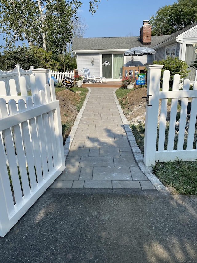 2 Dilliston Rd, Barkhamsted, CT 06063 - view of patio featuring an outbuilding