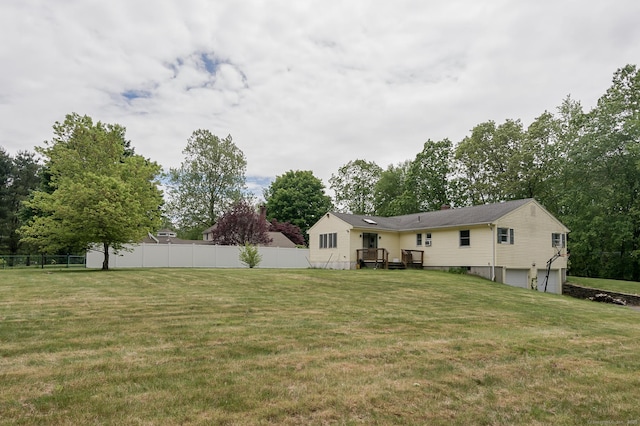 104 E St, Hebron, CT 06248 - view of yard with a garage and view of scattered trees