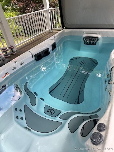 149 Mill Hill Rd, Colchester, CT 06415 - view of pool with a hot tub
