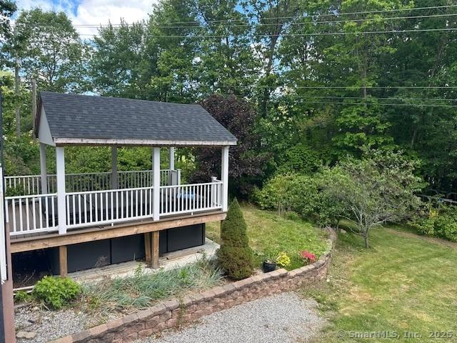 149 Mill Hill Rd, Colchester, CT 06415 - view of yard featuring a wooden deck