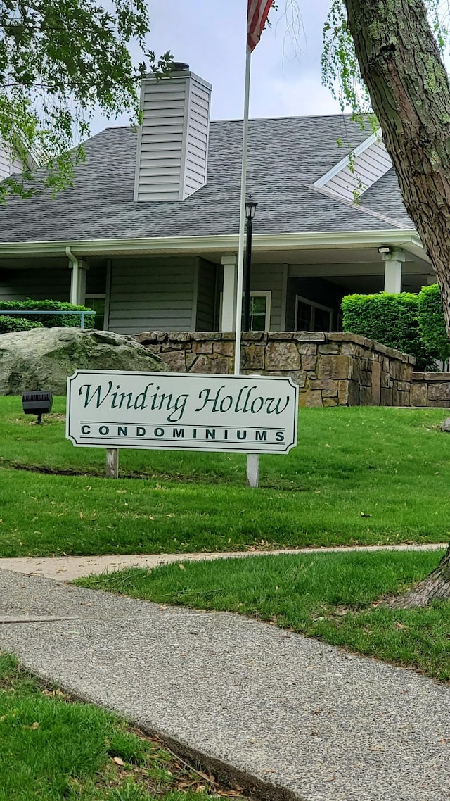 71 Leafwood Ln Unit 294, Groton, CT 06340 - community / neighborhood sign featuring a lawn