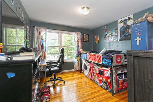 354 Lynne Pl, Bridgeport, CT 06610 - office area featuring wood finished floors