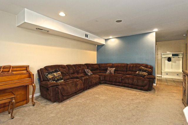 354 Lynne Pl, Bridgeport, CT 06610 - living room with carpet and recessed lighting