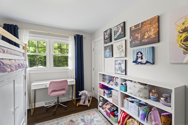 72 Twin Brook Ter, Monroe, CT 06468 - office area featuring wood finished floors and baseboards