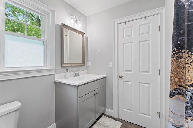 72 Twin Brook Ter, Monroe, CT 06468 - bathroom with vanity, toilet, and baseboards