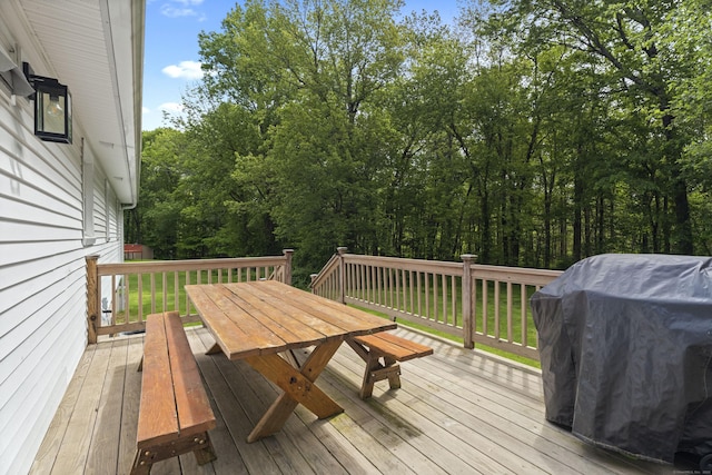 72 Twin Brook Ter, Monroe, CT 06468 - wooden deck featuring outdoor dining area and grilling area